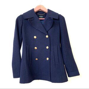J.Crew navy wool pea coat